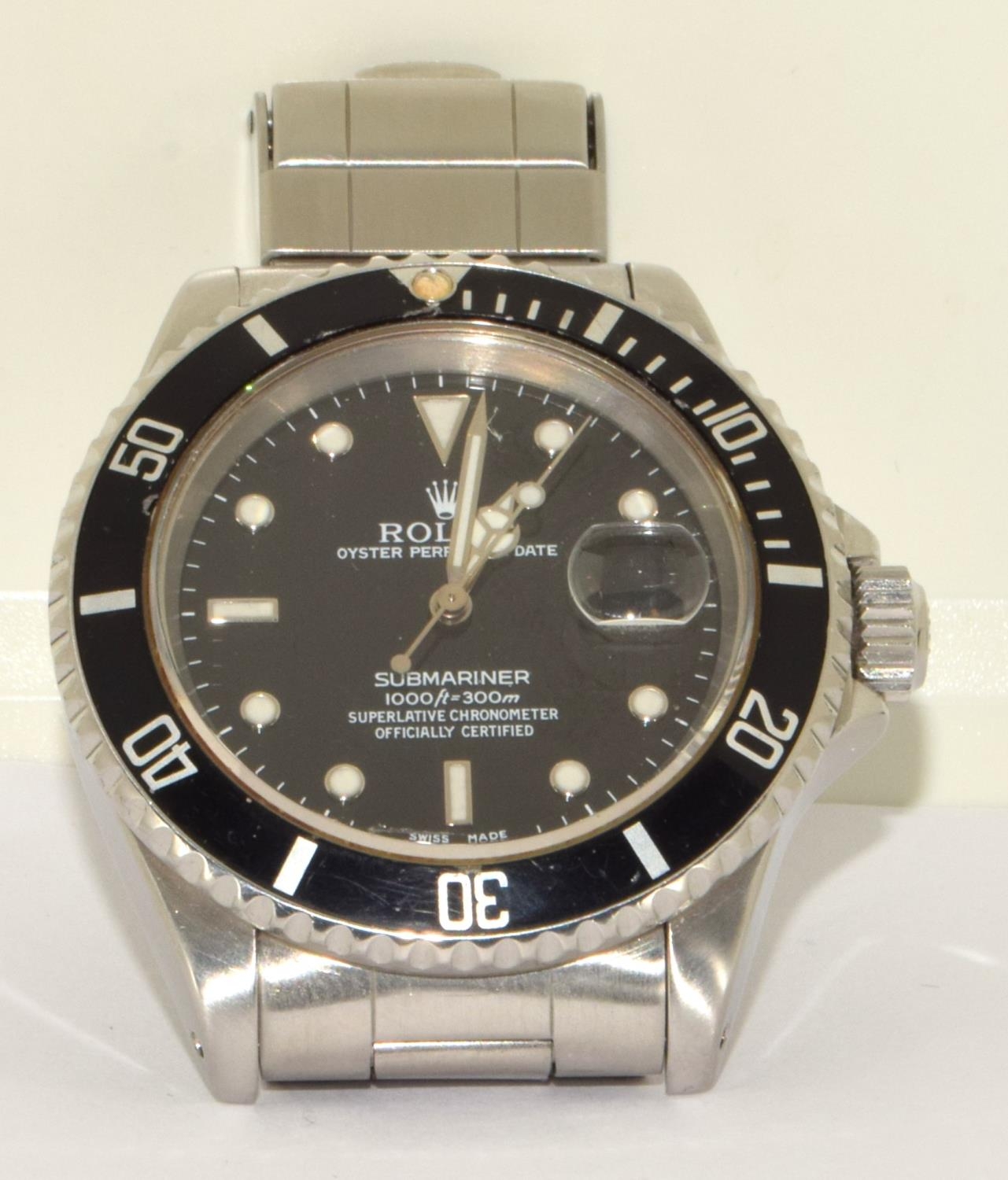 Rolex Submariner model 16610 year 1995. W72***3 bracelet 93150 clasp codes DE10 has booklet and box, - Image 9 of 9