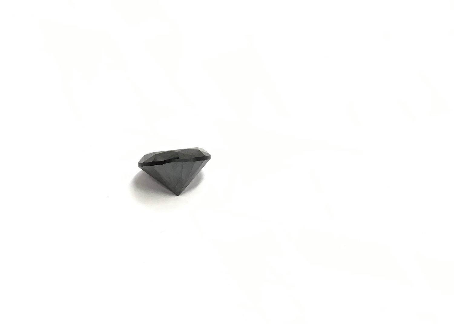 Black moissanite/diamond single stone - approx size 15mm x 10mm = approx 10ct. - Image 3 of 3