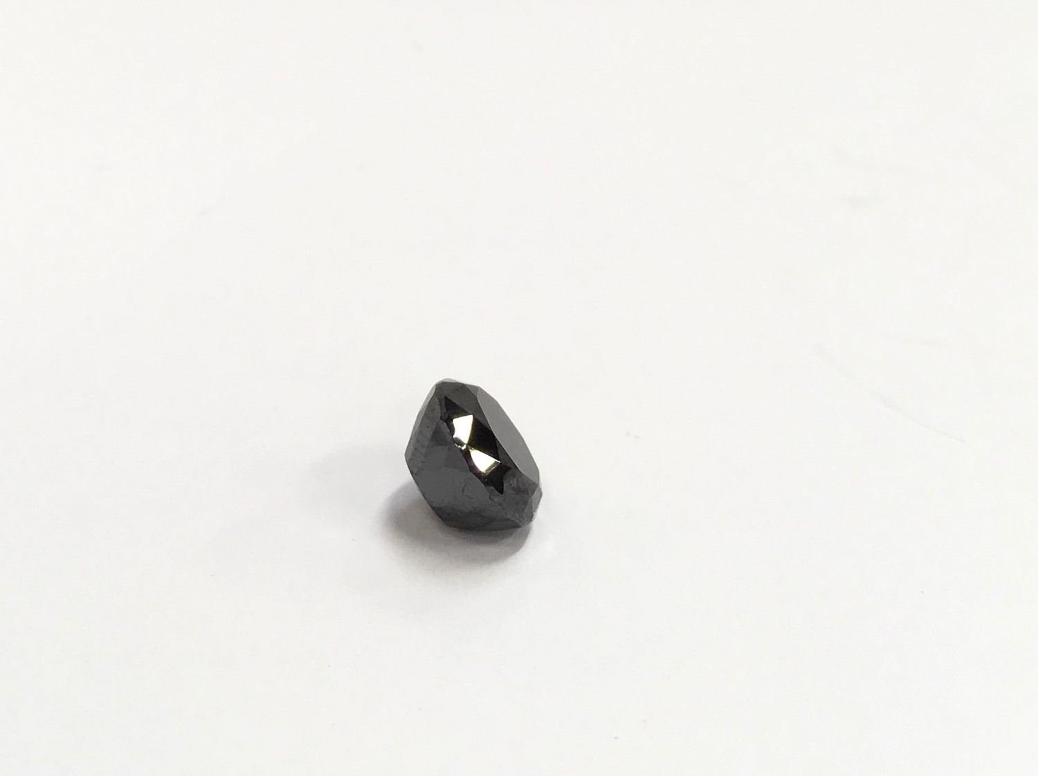 Black moissanite/diamond single stone - 3 1/4 ct. - Image 3 of 3