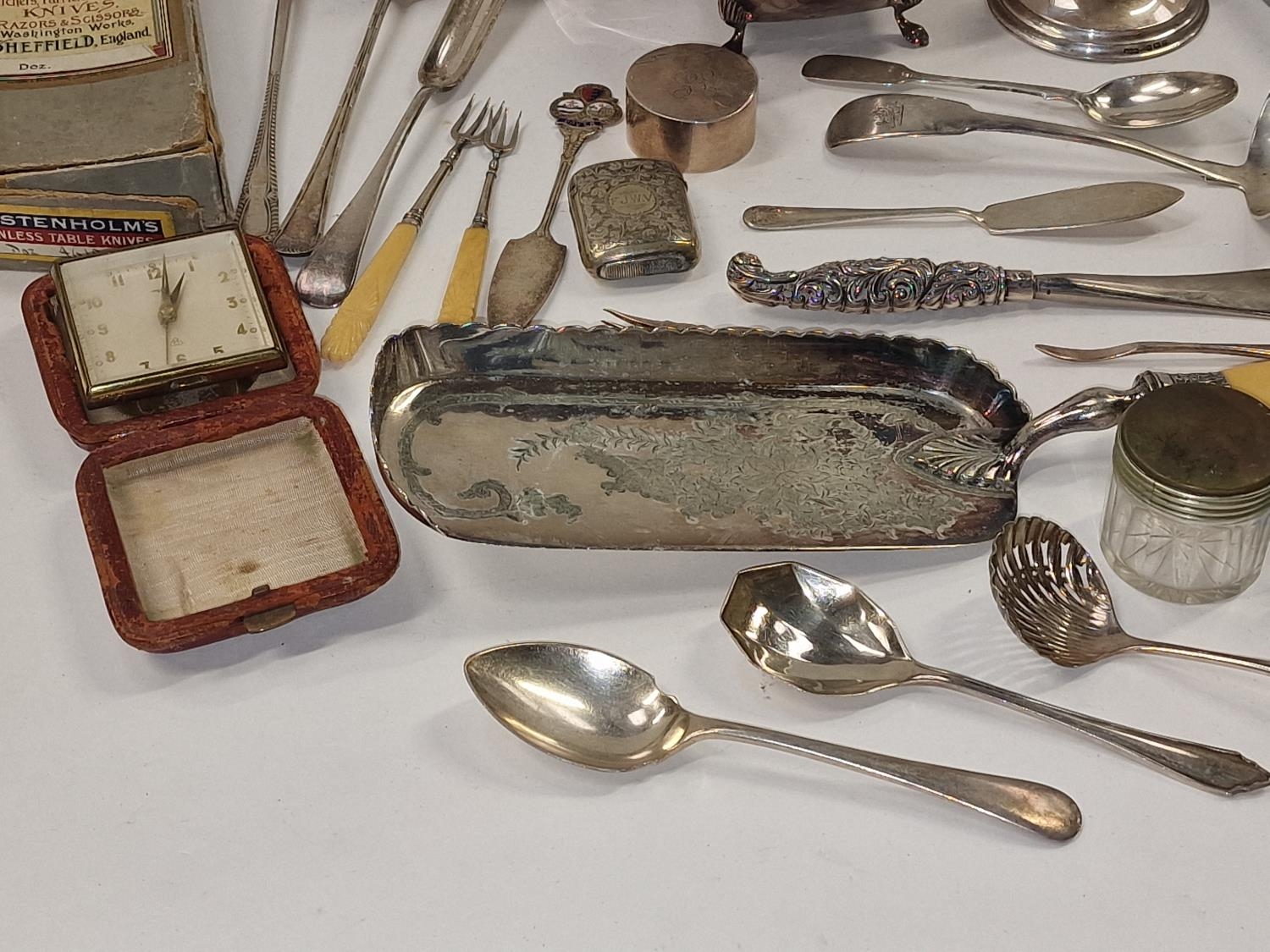 Large collection of silver and silver plate items - Image 3 of 5