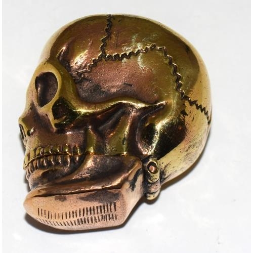 A Brass cased Scull Headed Vesta case - Image 2 of 4