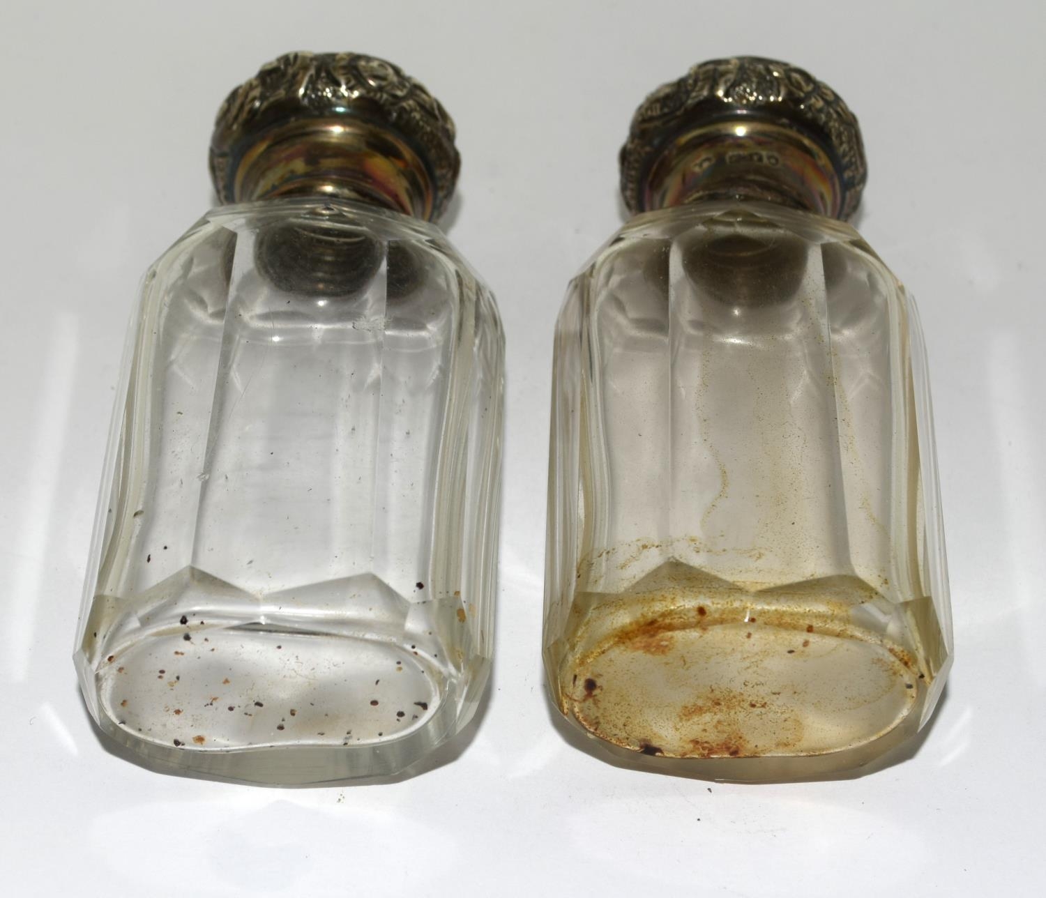 Pair silver H/M dressing table bottles - Image 4 of 5