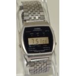 Vintage Casio Casiotron LCD Digital Chronograph ref: 38CS-14 on stainless steel strap working when