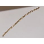 9ct gold bracelet 20cm long 6g