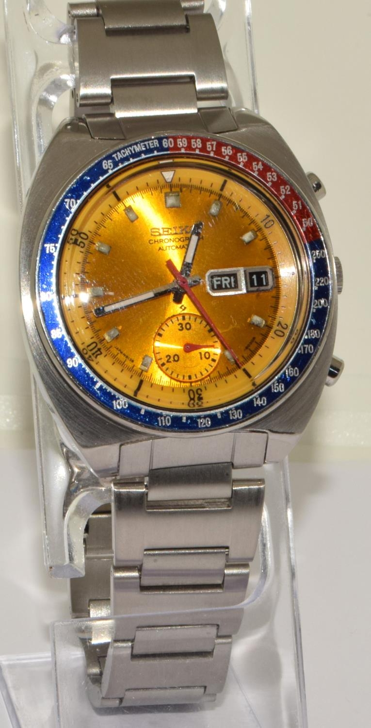Vintage Seiko Pogue ref 6139-6002. Serial number dates this watch to July 1976. Recently serviced