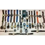 A large collection of gents watches, all offered untested
