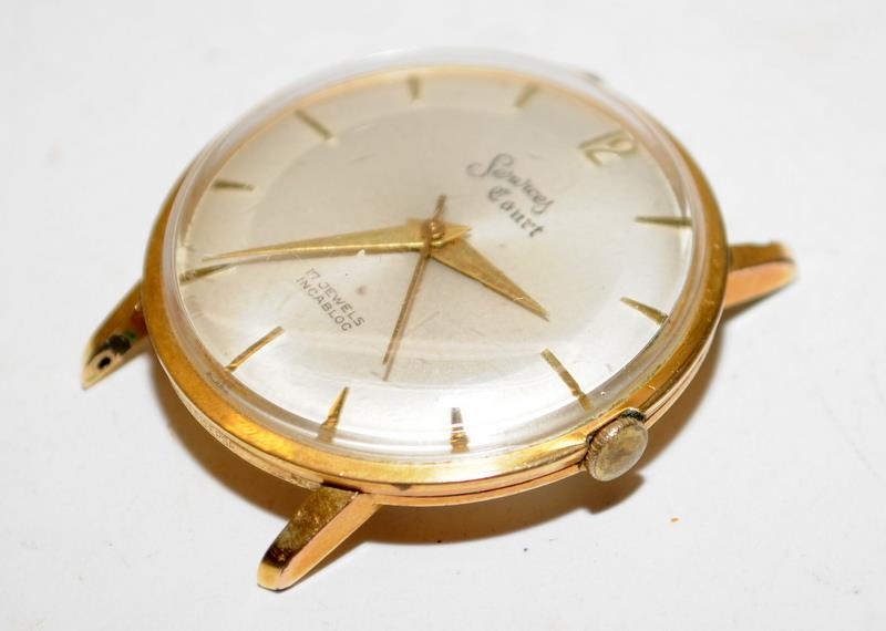 Vintage Services Court gents mechanical dress watch, ticks for a short while, probably requires a - Image 2 of 5