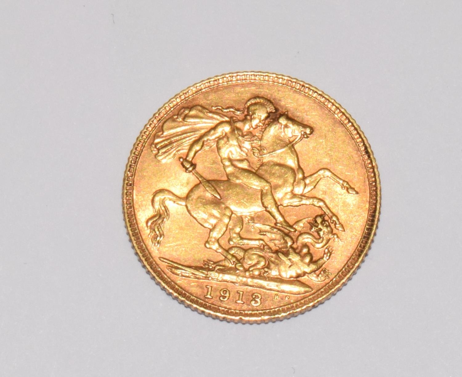 1913 full English Sovereign coin - Image 2 of 2