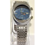 Vintage gents Memostar Alarm mechanical alarm wristwatch. In good working order, bracelet requires