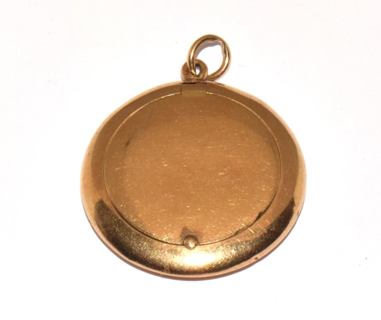 9ct gold ladies small size compact fob total 14g