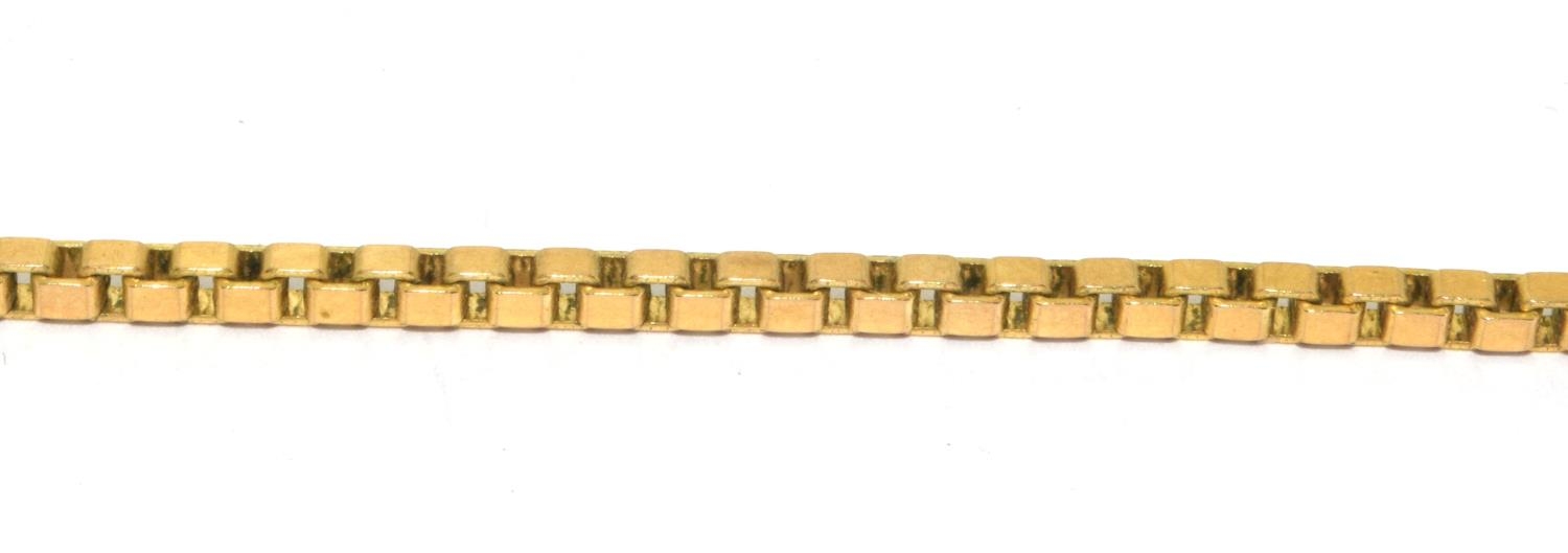 9ct gold box neck chain 65cm long 12.5g - Image 3 of 5