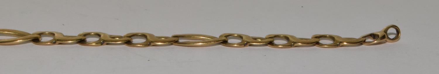9ct gold bracelet 20cm long 6g - Image 4 of 5