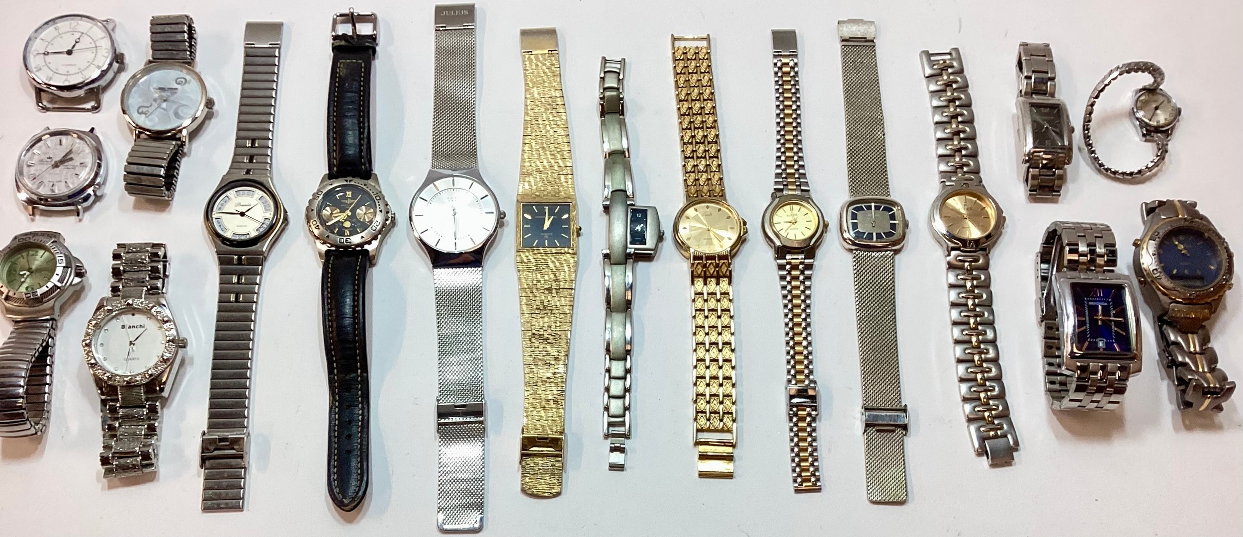 A selection of ladies and gents watches, including vintage examples