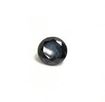 Black moissanite/diamond single stone - approx size 15mm x 10mm = approx 10ct.