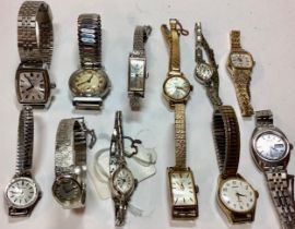 Collection of 12 vintage Seiko mechanical ladies watches. All working at time of listing. (ref:28)