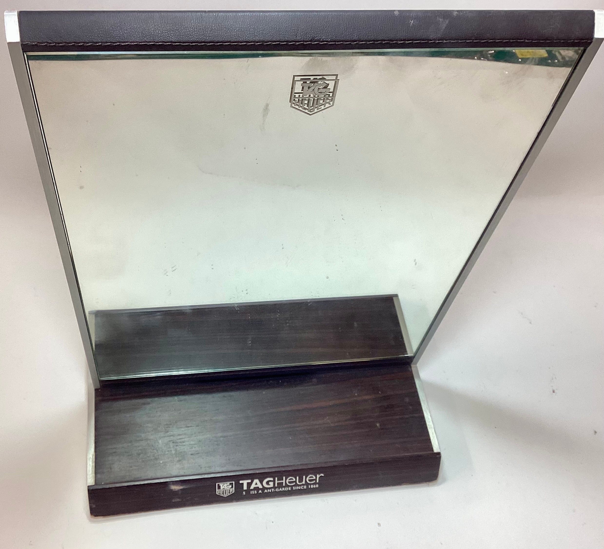 Genuine Tag Heuer dressing table mirror on revolving base 37x26x16cm - Image 5 of 6