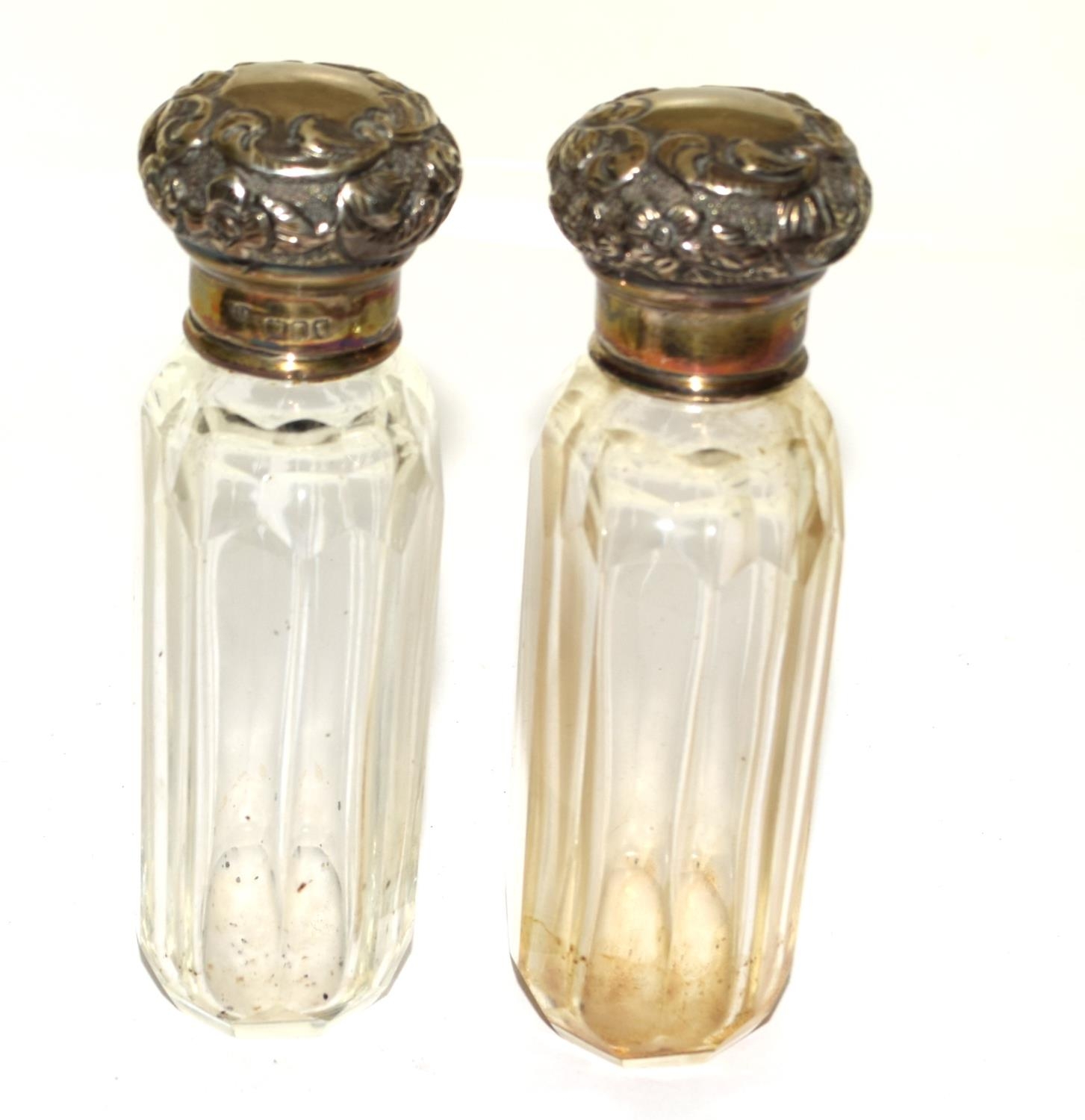 Pair silver H/M dressing table bottles - Image 5 of 5