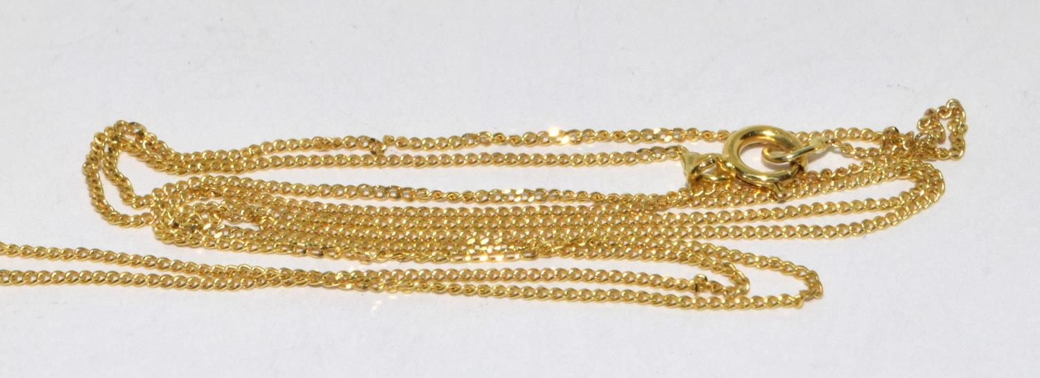 9ct gold Diamond and Ruby pendant necklace chain is 46cm - Image 6 of 7