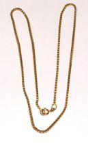 9ct gold box neck chain 65cm long 12.5g