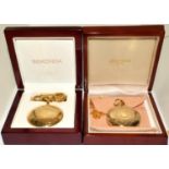 2 x contemporary boxed pocket watches one is Sekonda