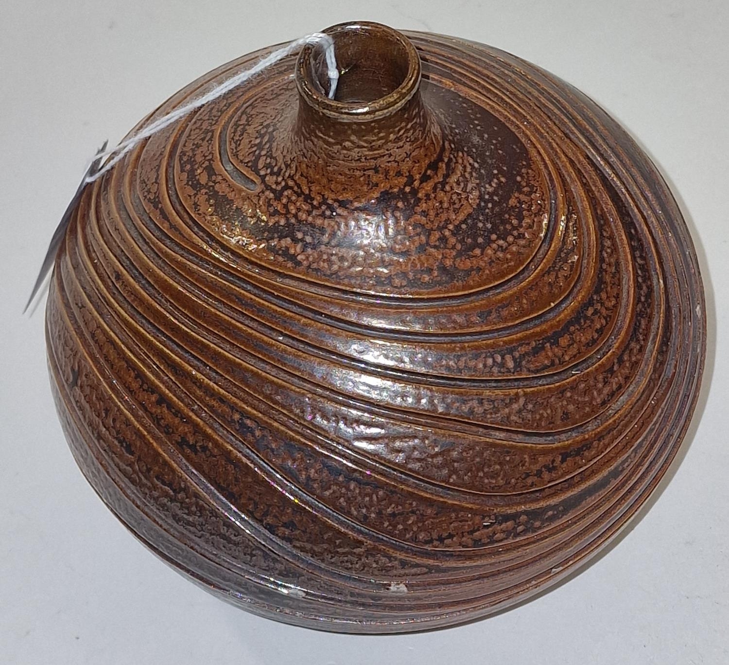 Poole Pottery interest Guy Sydenham large onion vase 5" high. - Image 2 of 3