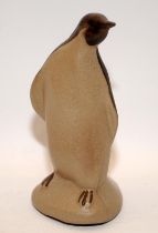 Poole Pottery Stoneware small Penguin designed & modelled by Tony Morris 5.4" high.