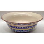 Poole Pottery Carter Stabler Adams shape 229 XF pattern footed bowl 7" dia.