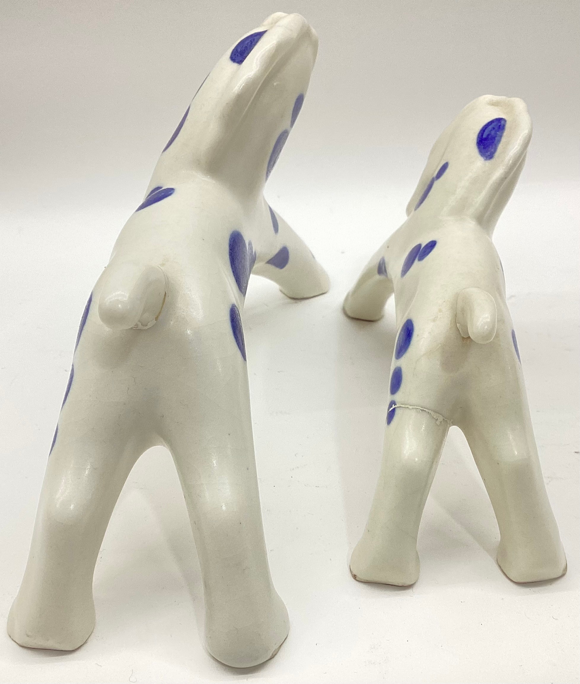 Poole Pottery spotty rocking horse together with one other small, both a/f (2) - Image 3 of 4