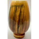 Poole Pottery rare & hard to find studio vase (pattern sheet vase no. 19) designed by Robert