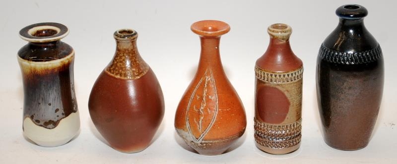 Poole Pottery interest Guy Sydenham miniature vases (5)