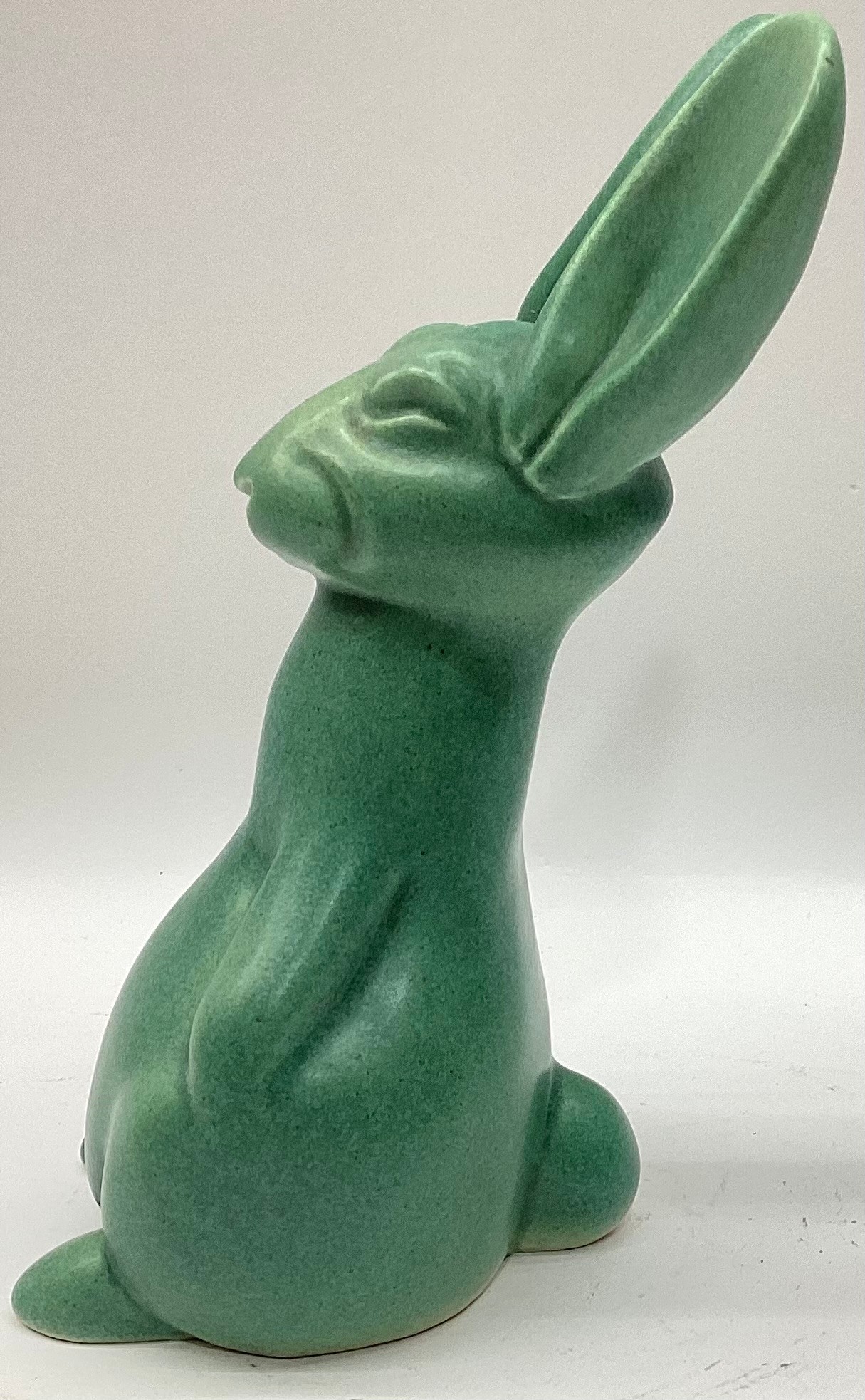 Poole Pottery large well fed rabbit/hare size 3, ear damage 5.8" high. - Image 2 of 4