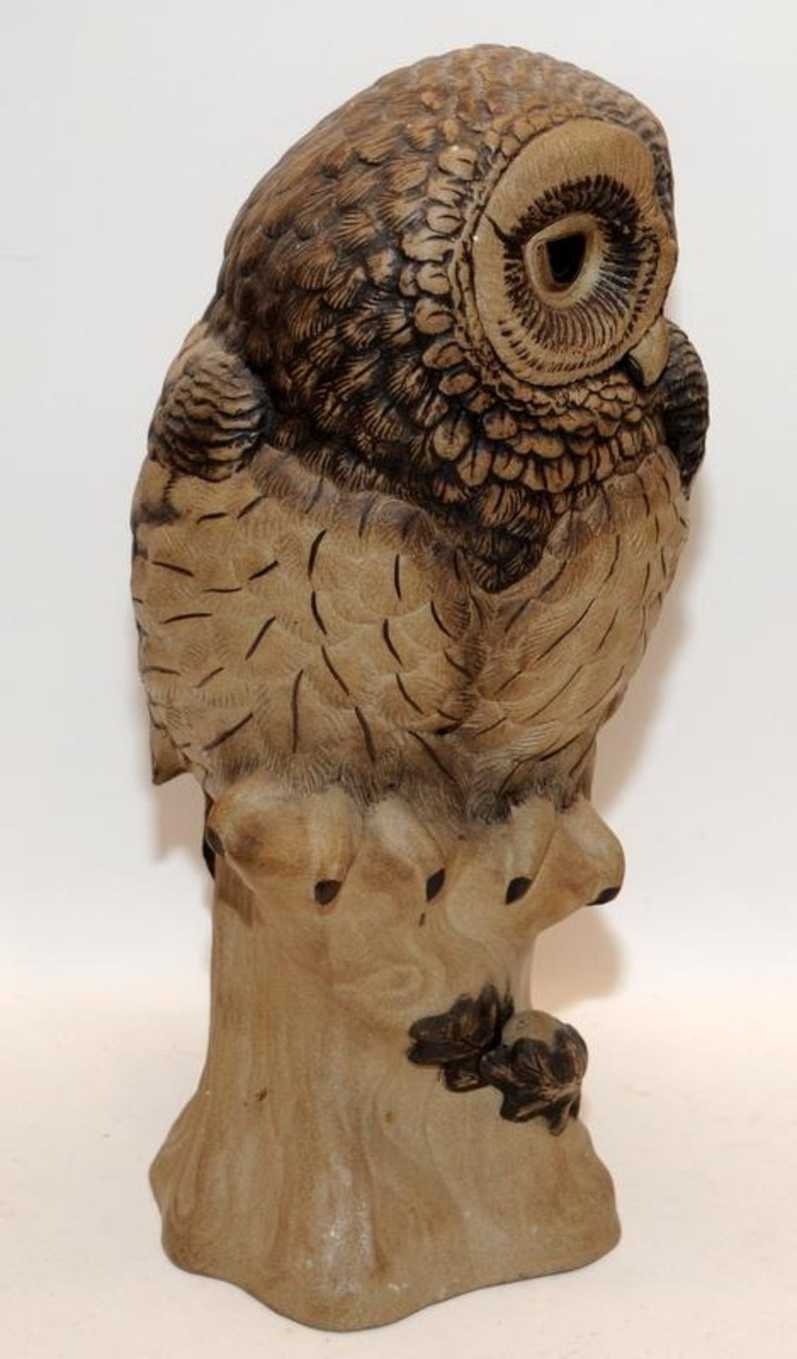 Poole Pottery Stoneware large Barred Owl 12.5" high by Barbara Linley-Adams, fully marked & signed - Image 2 of 4