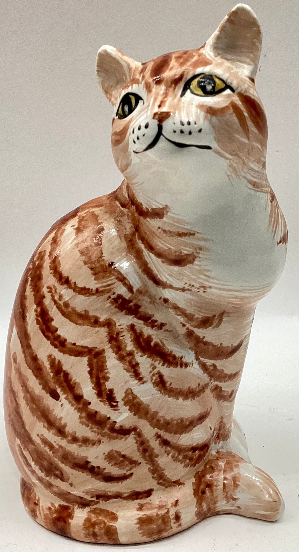 Poole Pottery interest model of a cat by Tony Morris, fully marked & signed to base 1998, 5.25"