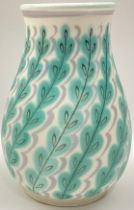 Poole Pottery YFT pattern Freeform vase 6" high.