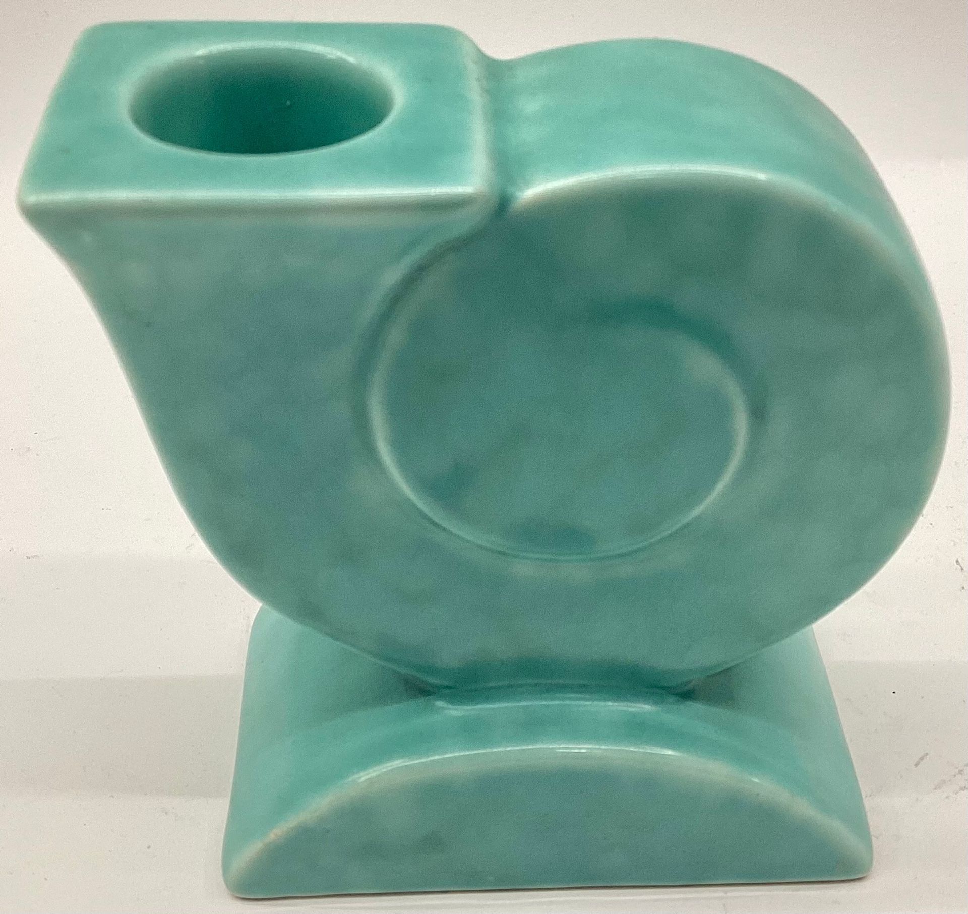 Poole Pottery shape 974 small Art Deco candlestick.