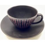 Poole Pottery unusual freeform QYT cup & saucer (possible trial)