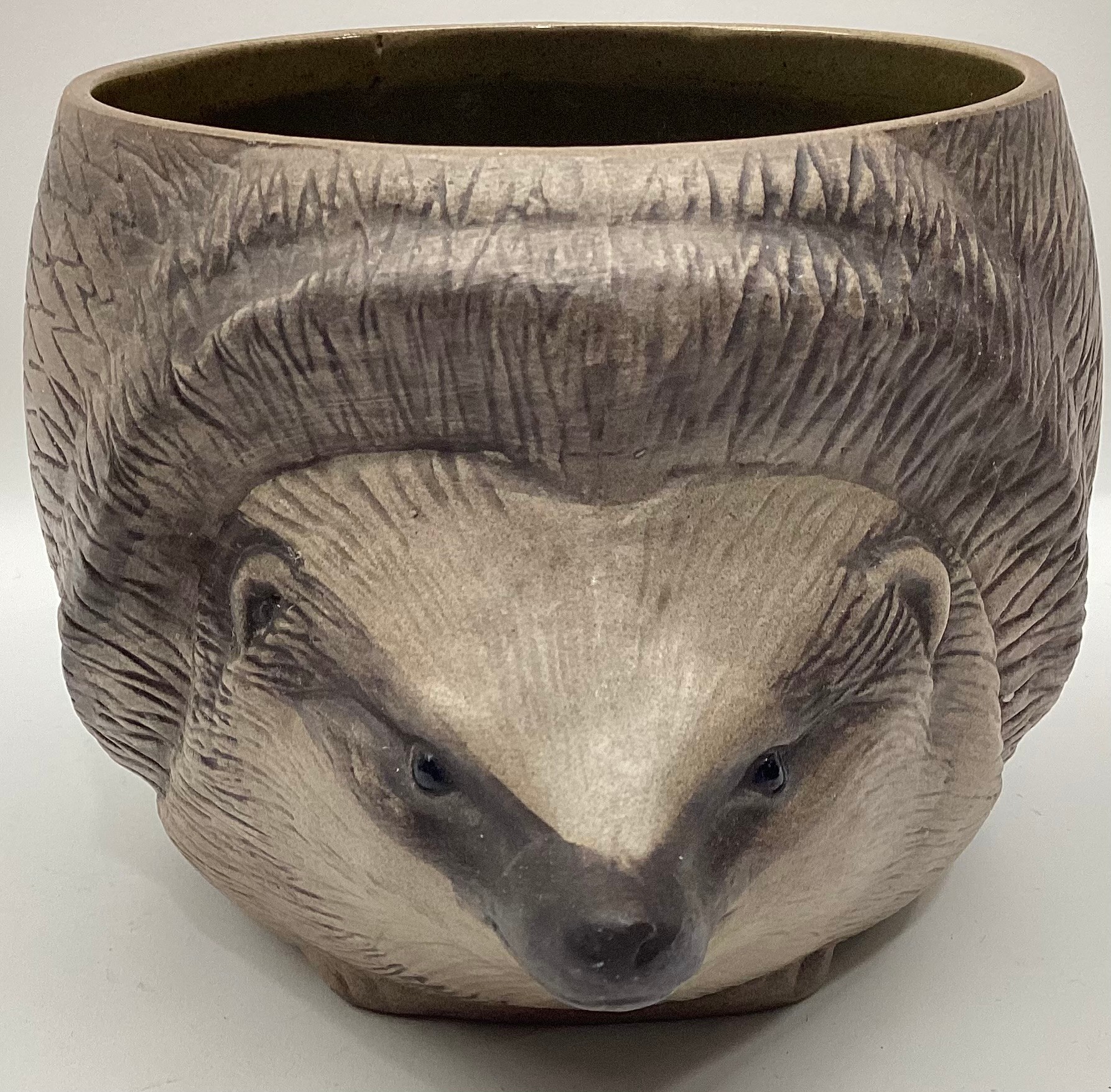 Poole Pottery stoneware hard to find Hedgehog planter.