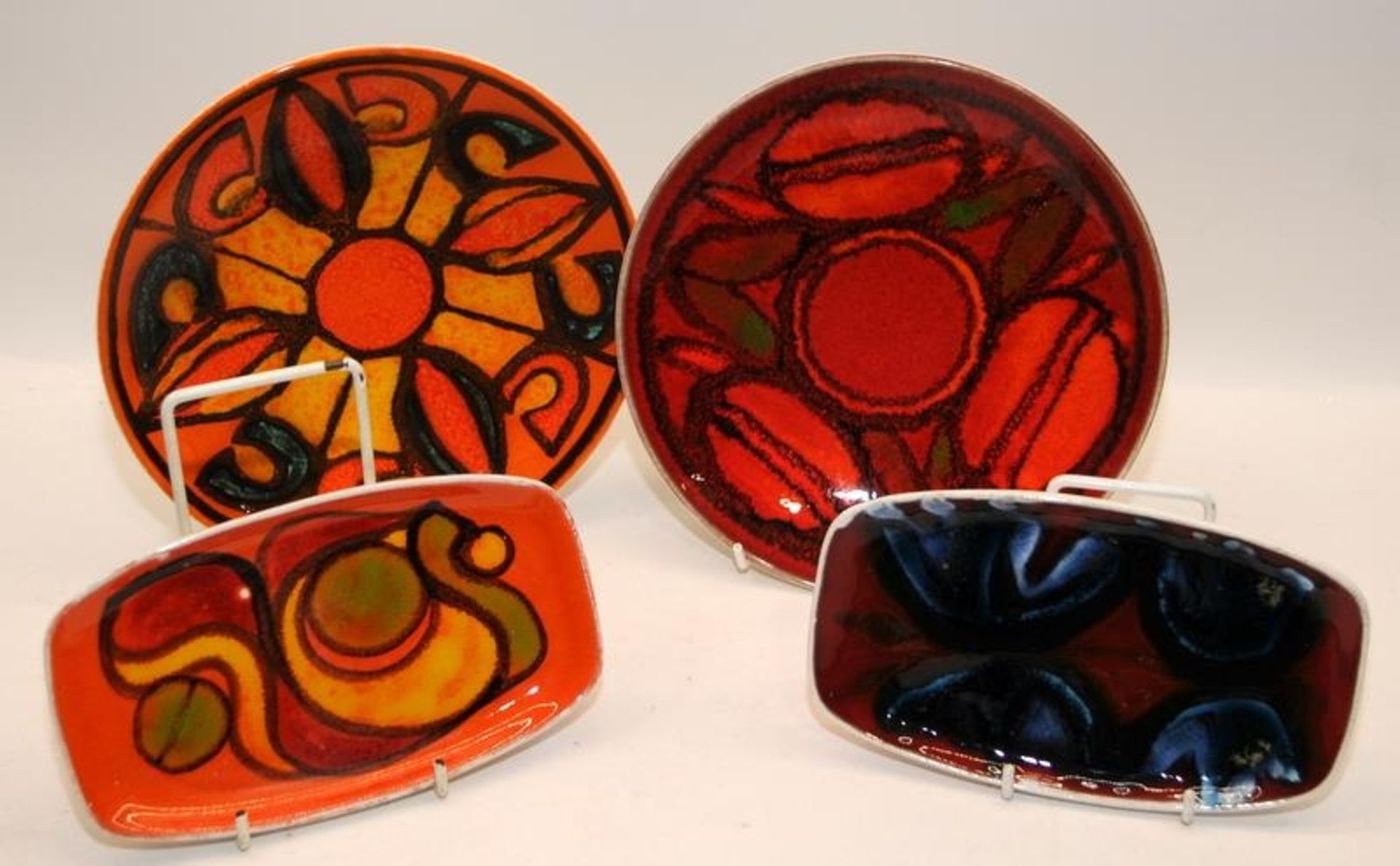 Poole Pottery Delphis to include shape 3 dishes x 2, shape 361 pin tray x 2, shape 56 bowl x 2, - Image 2 of 7