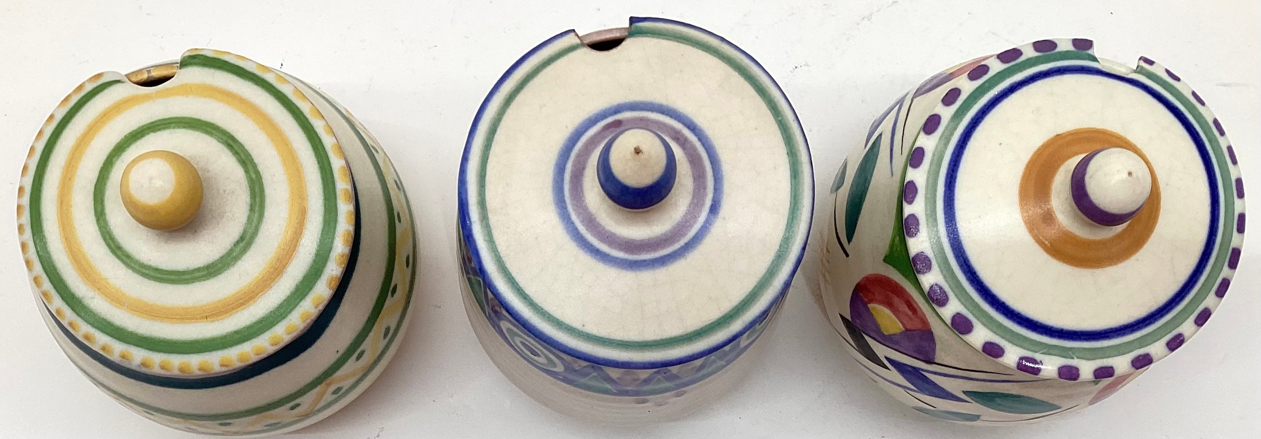 Poole Pottery Carter Stabler Adams KZ pattern lidded pot, together with a shape 288 JV pattern - Image 3 of 5