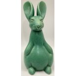 Poole Pottery large well fed rabbit/hare size 3, ear damage 5.8" high.