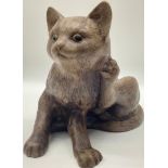 Poole Pottery stoneware Kitten scratching.