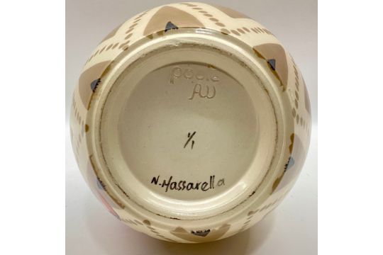 Poole Pottery large vase thrown by Alan White & decorated by Nikki Massarella fully marked and - Image 4 of 4