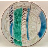 Poole Pottery 8" abstract studio plate mark 46 1964-1966.