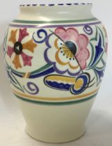 Poole Pottery shape 195 FL pattern vase by Marian Heath 5.75" high.