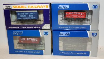 4 x Limited edition Dapol OO gauge Goods Wagons from Wessex Wagons. All boxed with certificates