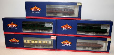 Bachmann OO gauge carriages, various liveries. 5 in lot, all boxed