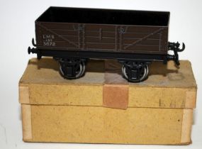 Vintage Bassett Lowke O gauge TP Open Wagon LMS 1352/0 in original box