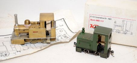 Vintage KB Scale Deutz OMZ 117 Diesel Shunter built kit. 0-16.5 Locomotive Kit KB01. In original box