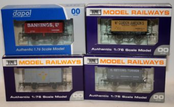 4 x Limited edition Dapol OO gauge Goods Wagons from Wessex Wagons. All boxed with certificates