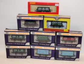 Dapol OO gauge goods wagons x 7 c/w Hornby and Oxford examples. 9 in lot all boxed